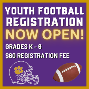 YOUTH FOOTBALL registration NOW OPEN